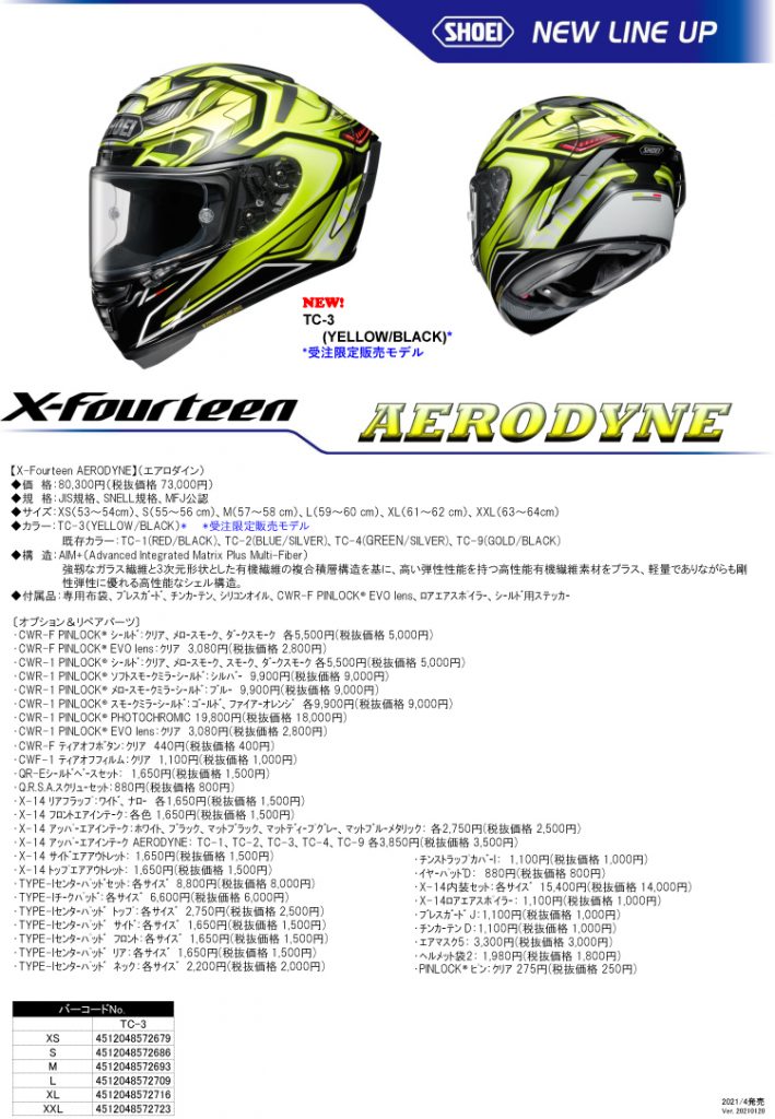 SHOEIヘルメット新製品のご紹介 – ホンダドリーム広島中央